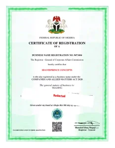 SDavidPrince Concepts CAC Certificate